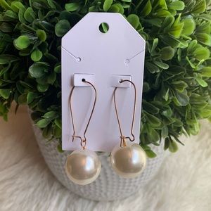3/$15 Faux pearl 20mm Pearl Stud Earrings